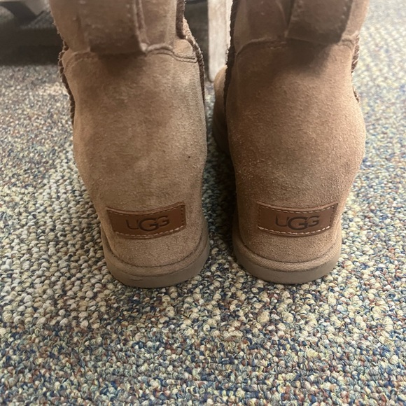 UGG Brown Suede Wedge Boots - Picture 4 of 5